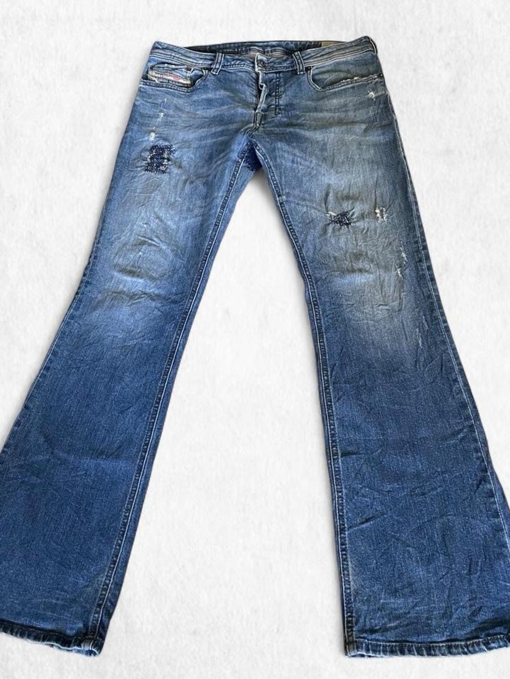 Diesel VTG distressed stitched bootcut ZATHAN 32x32